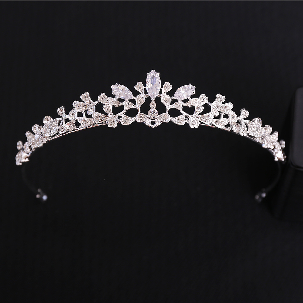 Women Jewelry Accessories For Black Dress - Corona nupcial barroca de lujo con