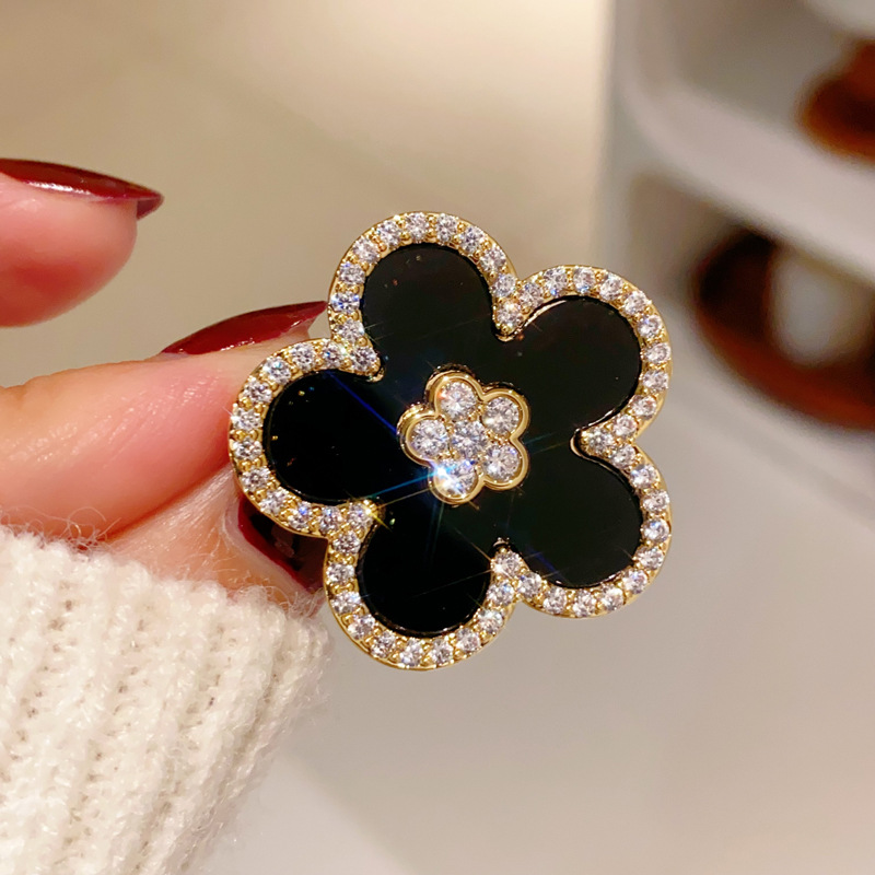 Women Jewelry Accessories For Black Dress - Broches de flores negras para mujer,