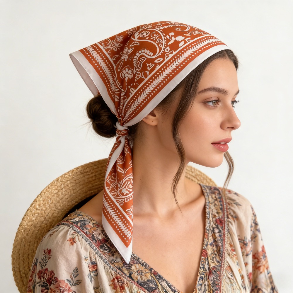 Silk Scarf Square - Pañuelo de seda con estampado de