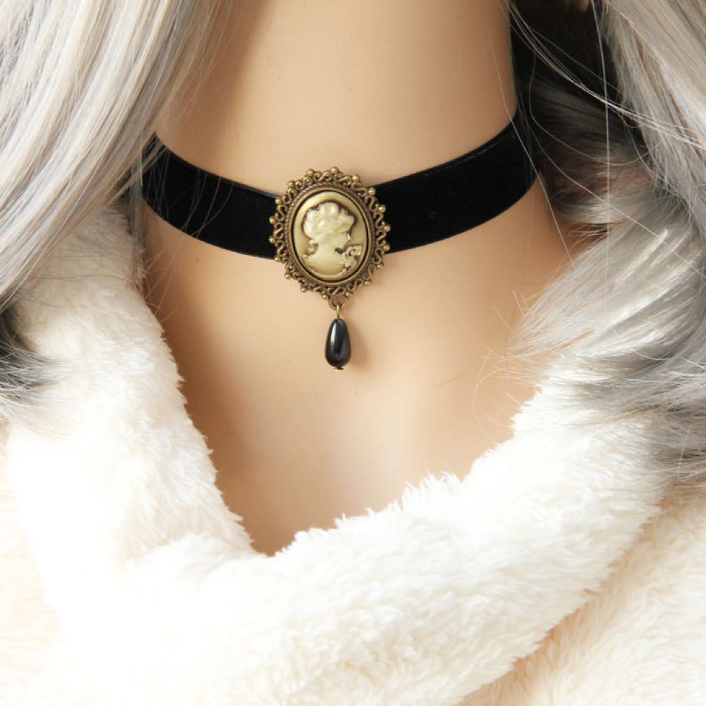 Women Jewelry Accessories For Black Dress - Collar de Gargantilla negra que combina