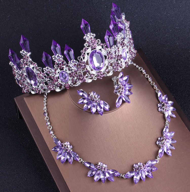 Women Jewelry Accessories For Black Dress - Conjunto de joyería nupcial de cristal