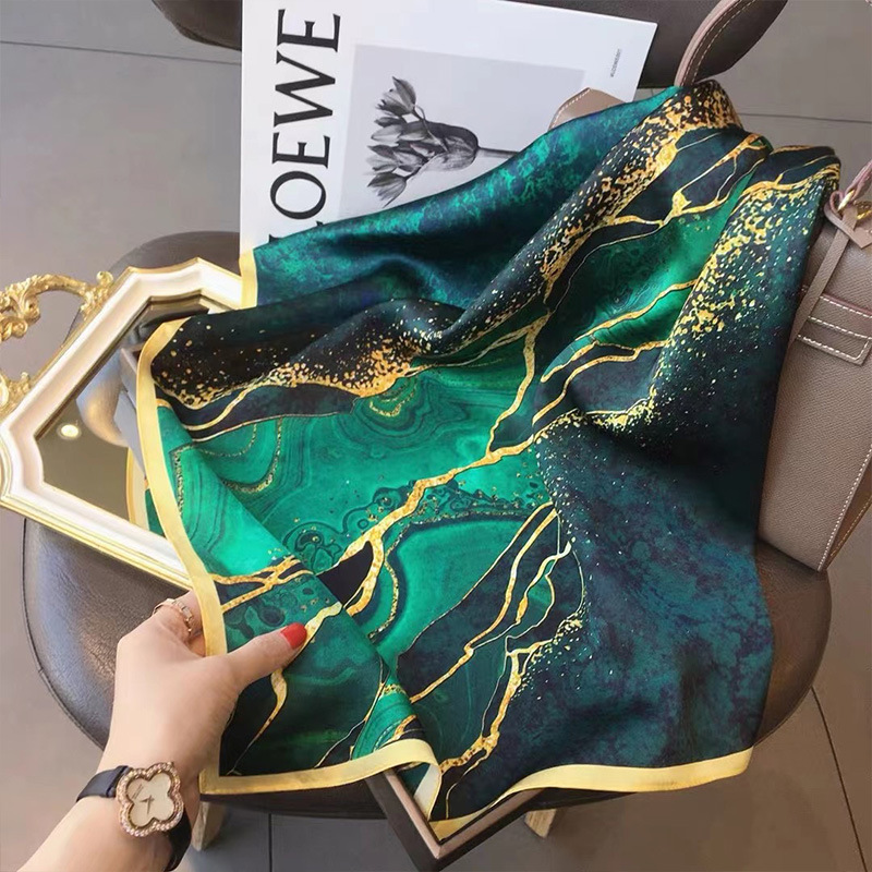 Silk Scarf Square - Bufanda de 70x70cm para mujer, sensación