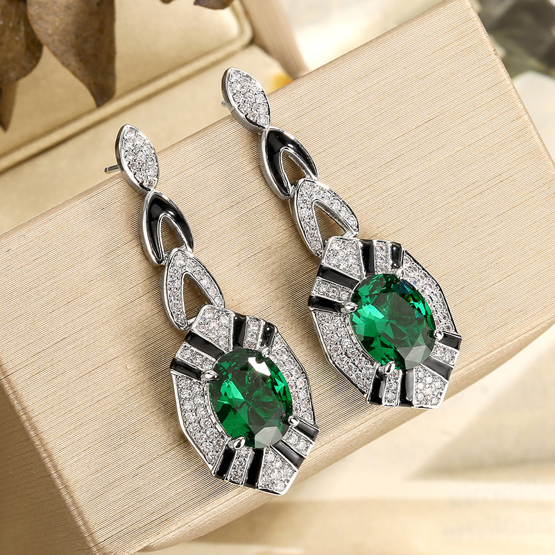 Pendientes colgantes de esmera - Women Jewelry Accessories For Black Dress reseña y precio