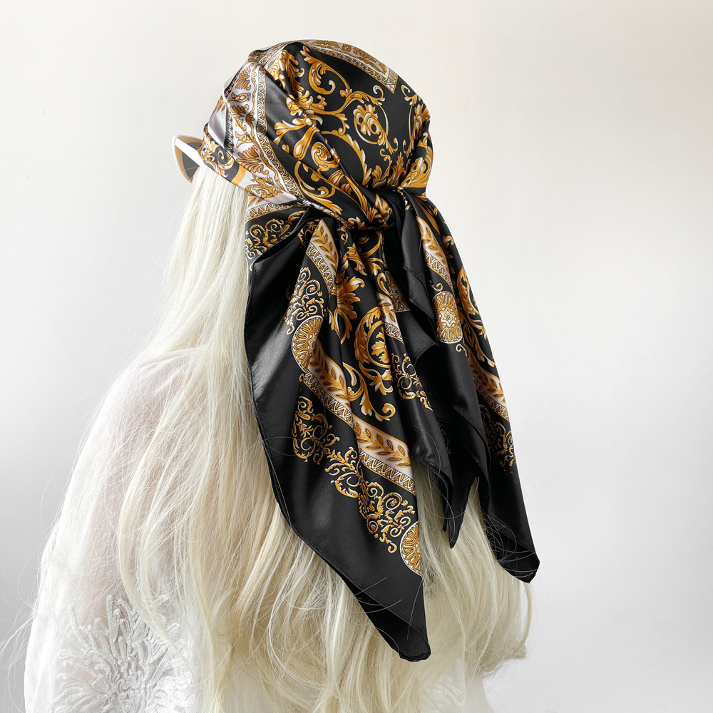 Pañuelo cuadrado de satén de s - Silk Scarf Square reseña y precio