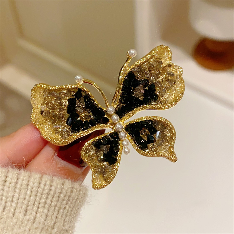 Broches de mariposa negros par - Women Jewelry Accessories For Black Dress reseña y precio
