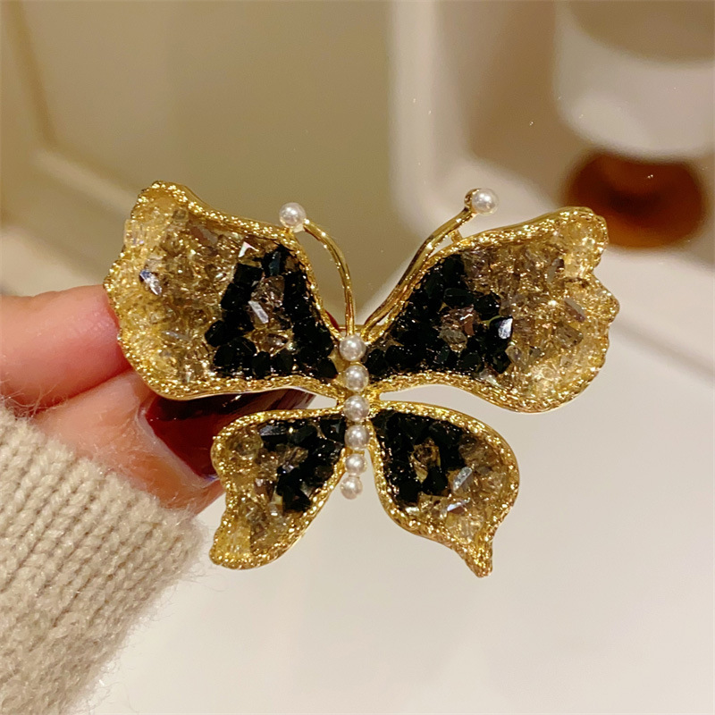Broches de mariposa negros par - Women Jewelry Accessories For Black Dress reseña y precio
