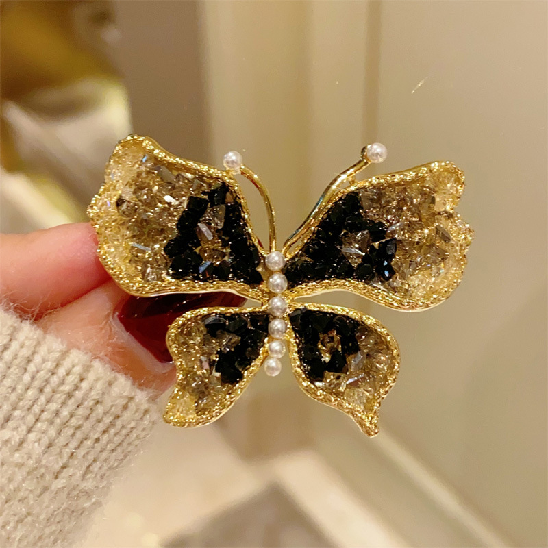 Broches de mariposa negros par - Women Jewelry Accessories For Black Dress reseña y precio