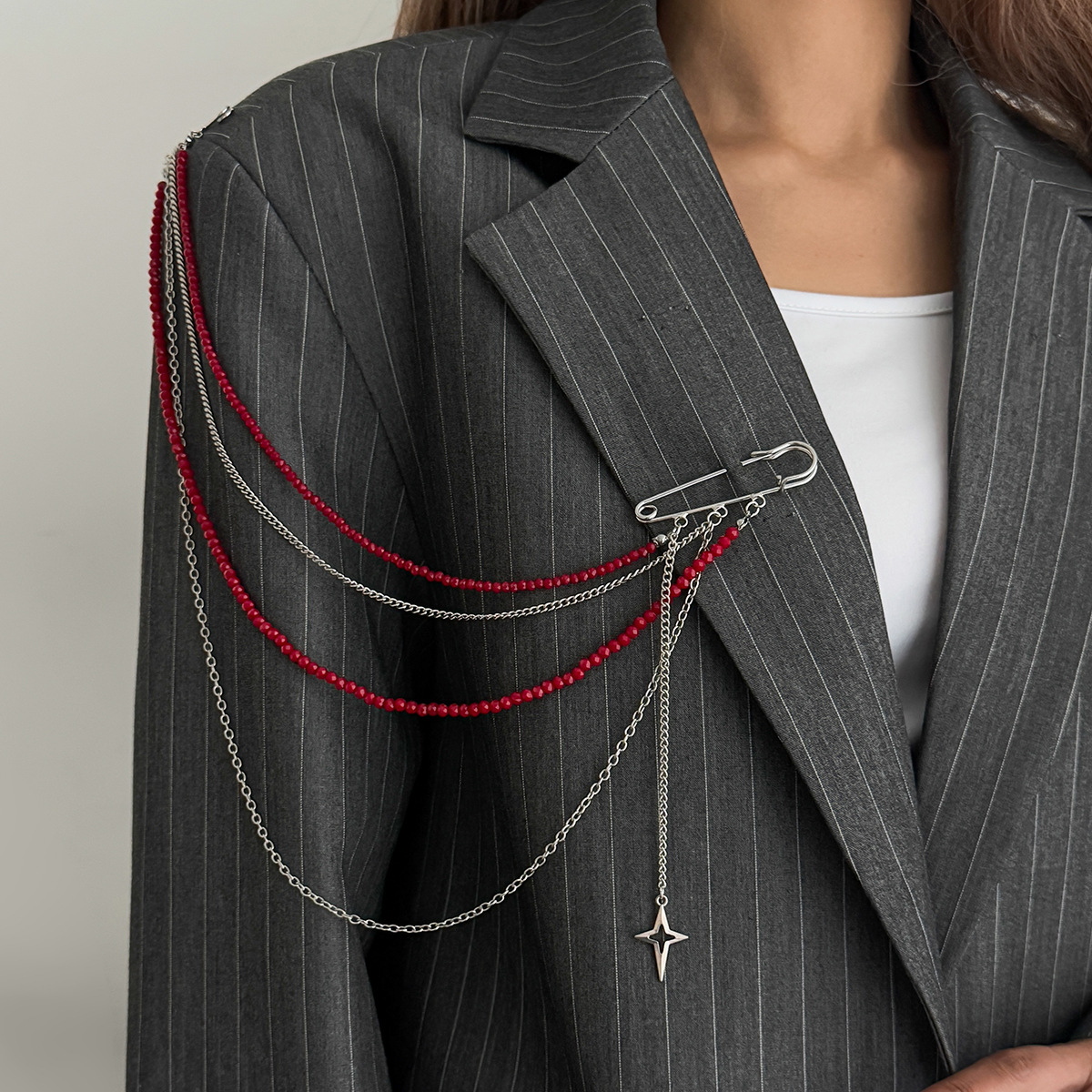 Broches de cadena con borlas y - Women Jewelry Accessories For Black Dress reseña y precio