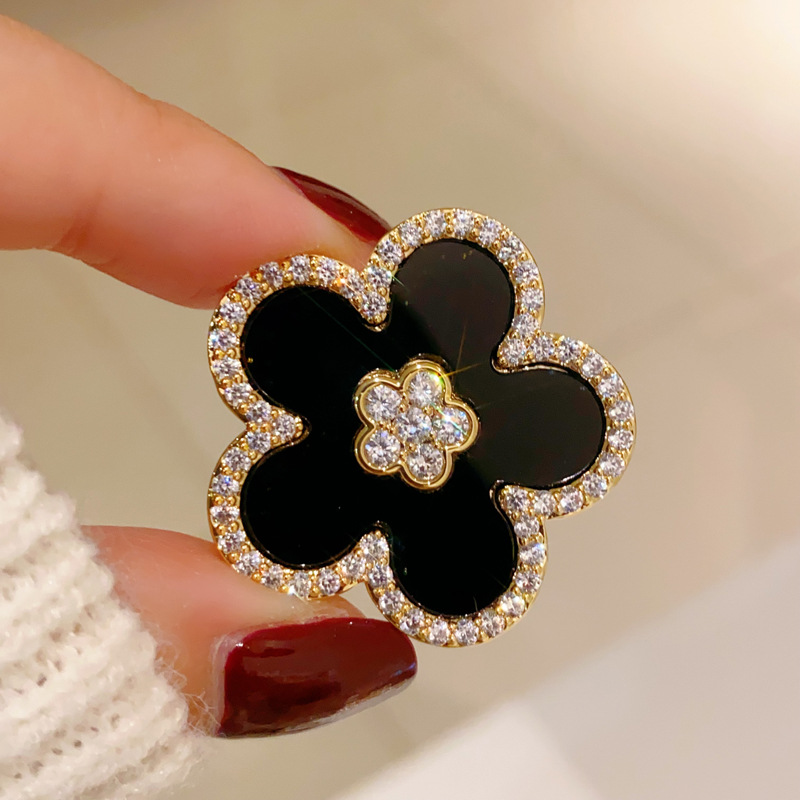 Broches de flores negras para  - Women Jewelry Accessories For Black Dress reseña y precio