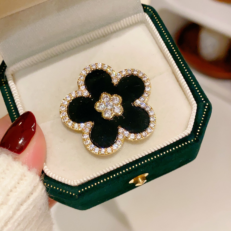 Broches de flores negras para  - Women Jewelry Accessories For Black Dress reseña y precio
