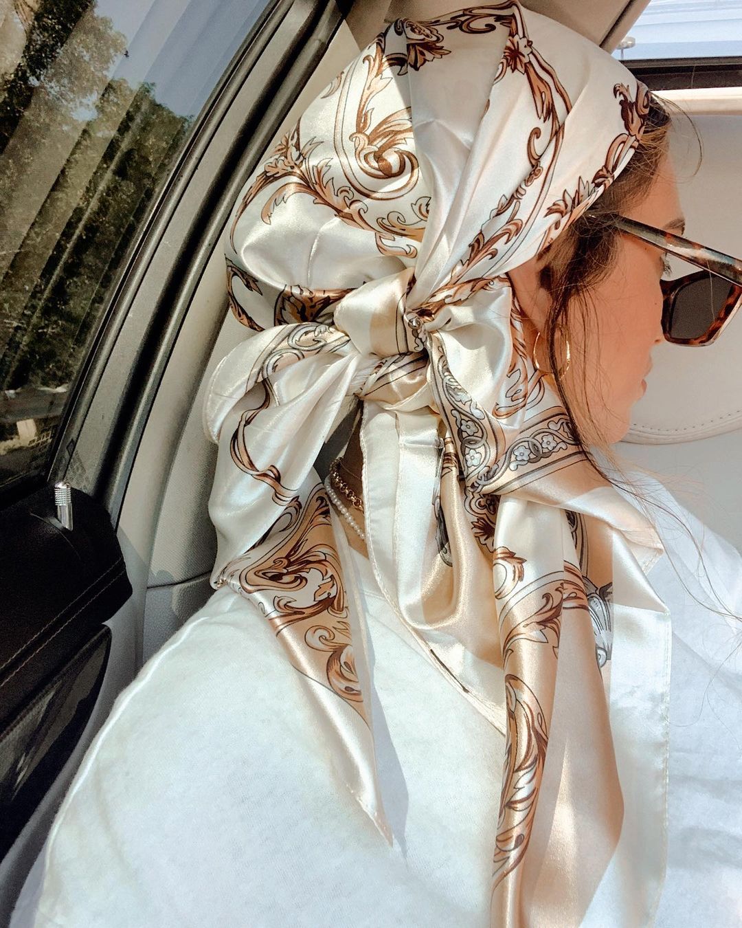 Bufanda cuadrada de satén para - Silk Scarf Square reseña y precio