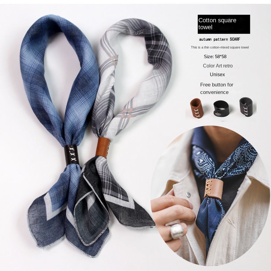 Bufanda cuadrada para hombre c - Silk Scarf Square reseña y precio