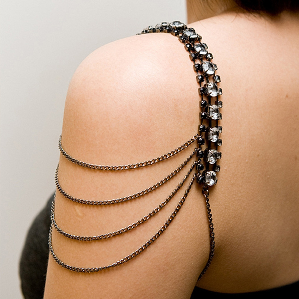Stonefans-Correa de hombro en  - Women Jewelry Accessories For Black Dress reseña y precio