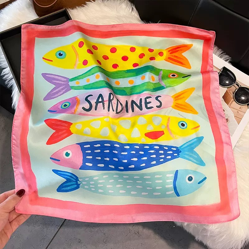 Pañuelos de Seda Cuadrados con - Silk Scarf Square reseña y precio