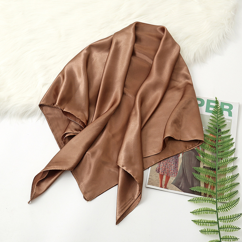 Pañuelo Hijab de colores sólid - Silk Scarf Square reseña y precio